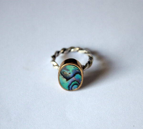 Anel abalone Oval 3